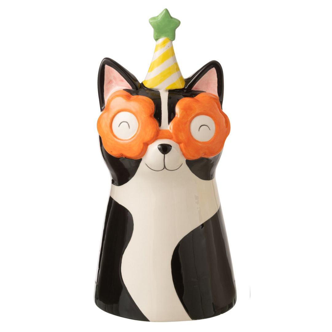 Vase - Chat à lunettes