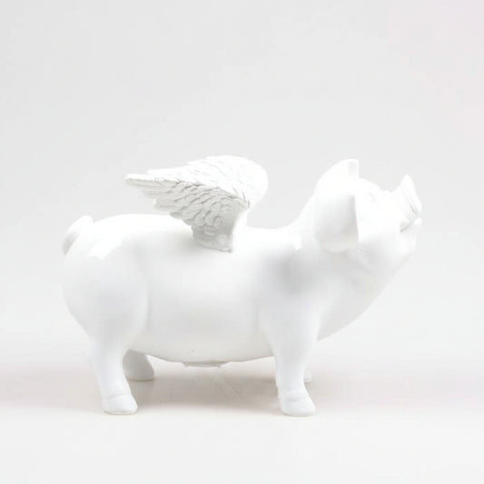 Tirelire cochon ailé