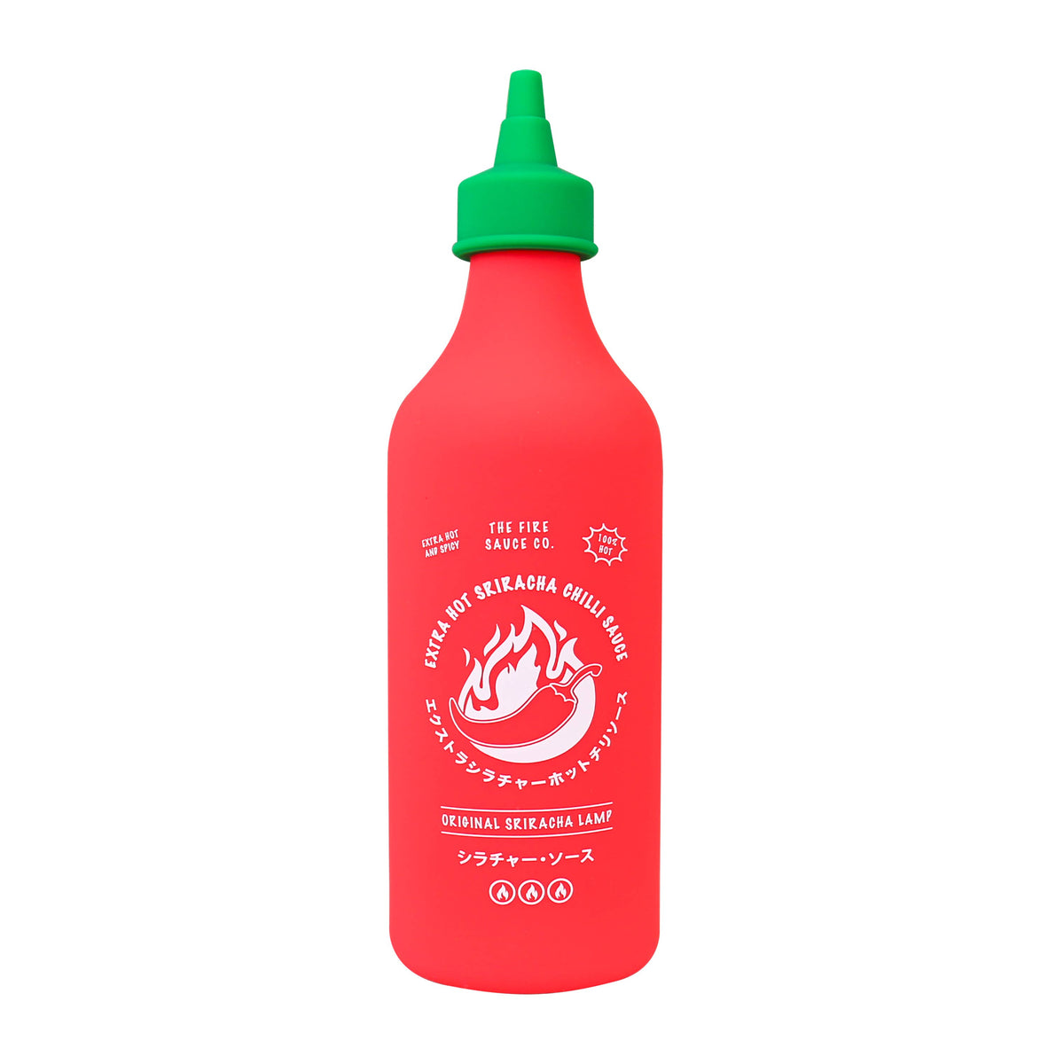 Lampe en forme de bouteille de sauce pimentée