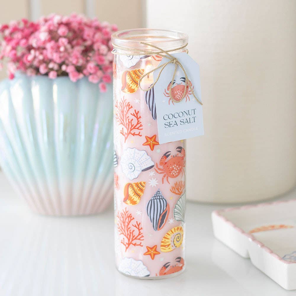 Bougie tube "Coquillages et crustacés"