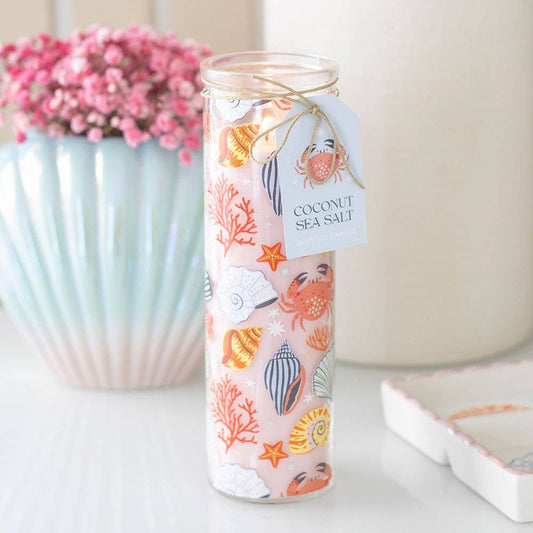 Bougie tube "Coquillages et crustacés"