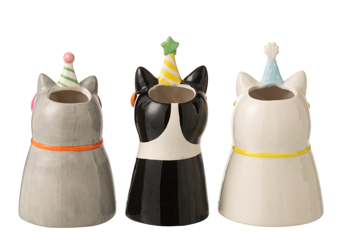 Vase - Chat à lunettes