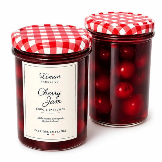 Bougie - Confiture de cerises - Made in France