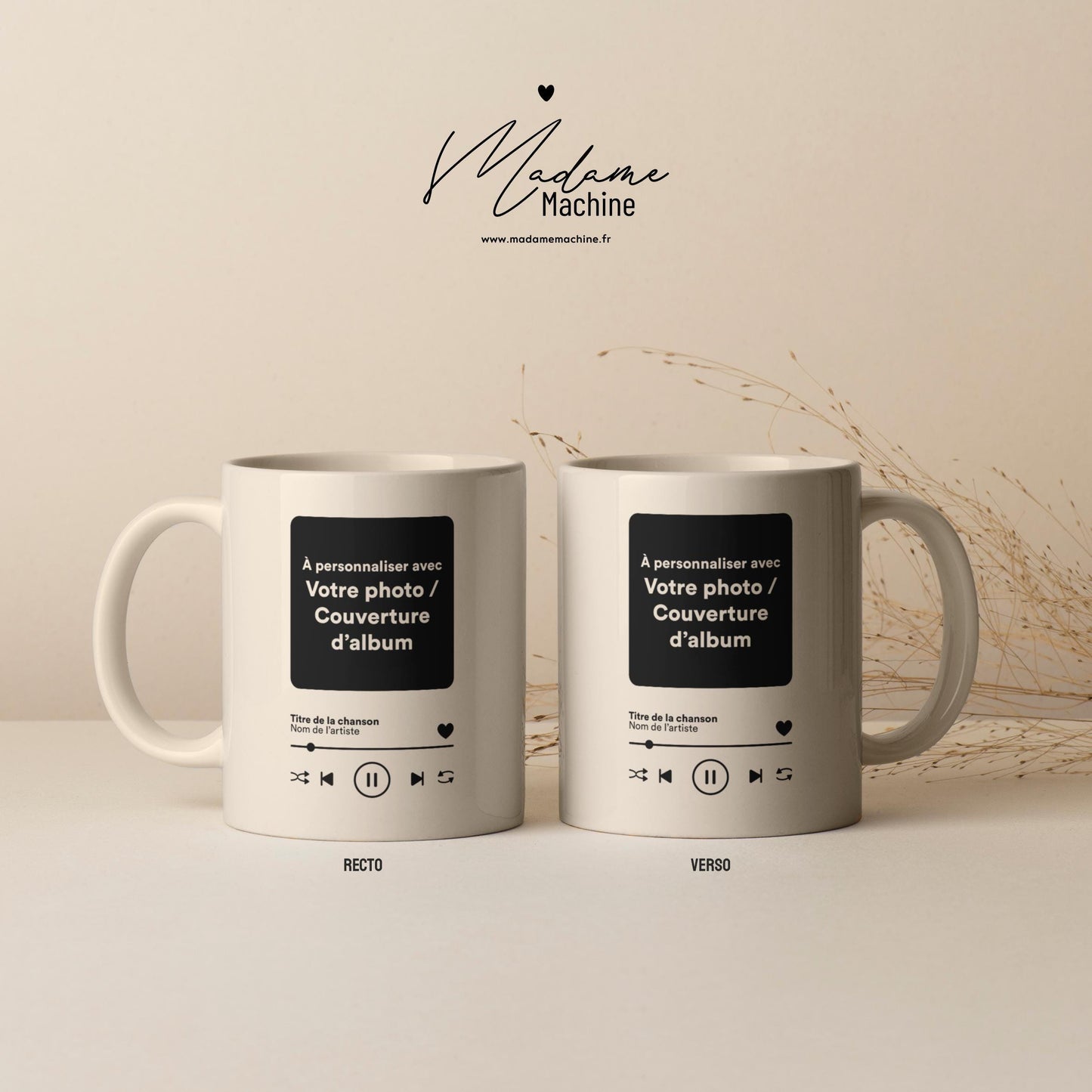 Mug à personnaliser - Playlist