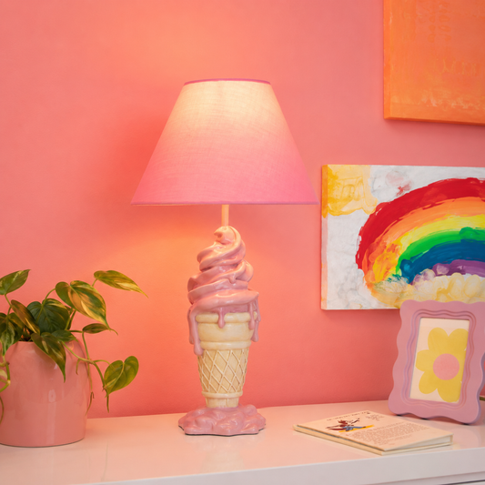 Lampe de chevet "Glace à la fraise"