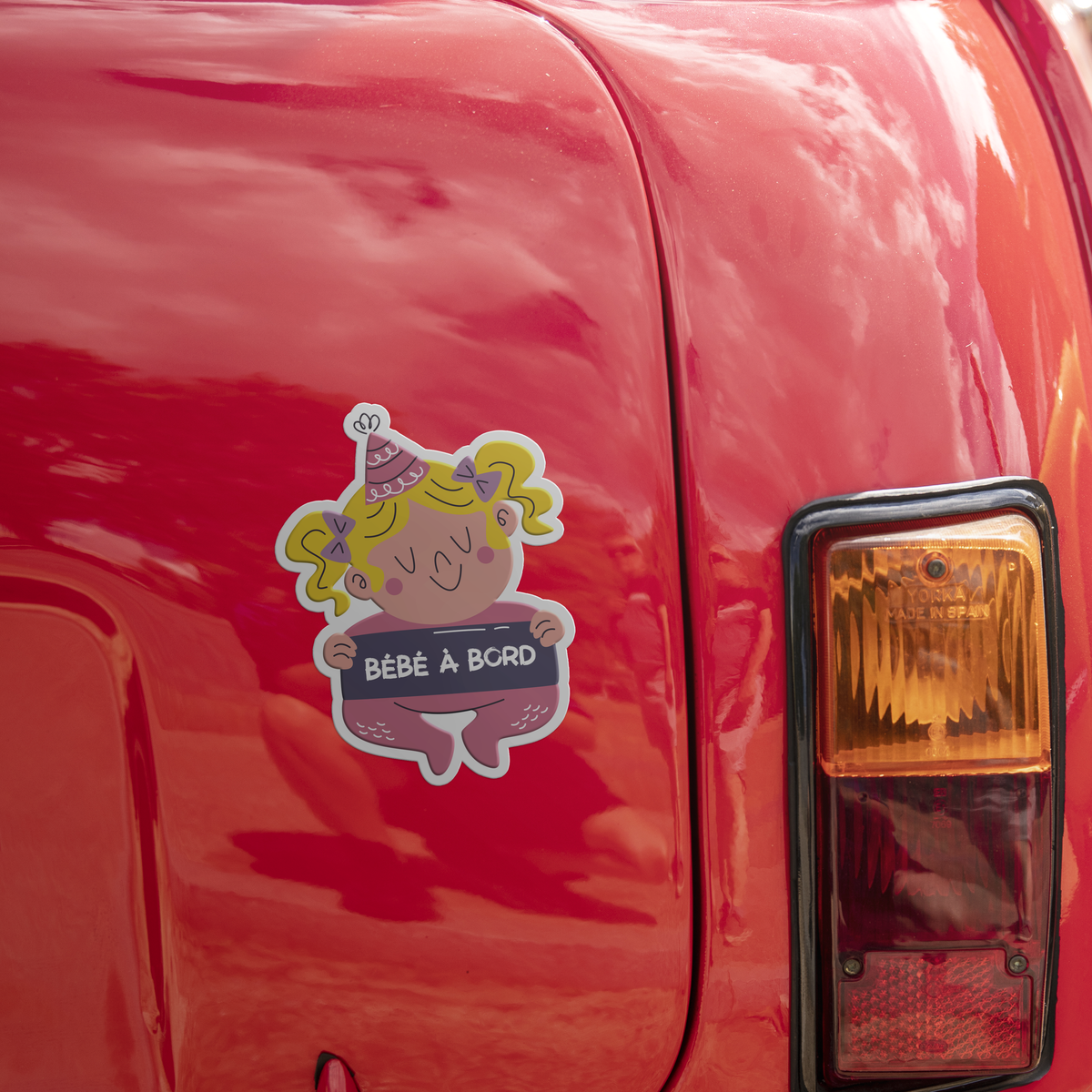 Girly - Sticker "Bébé à bord"