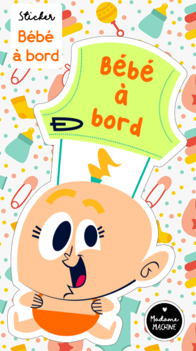 Bébé - Sticker "Bébé à bord"