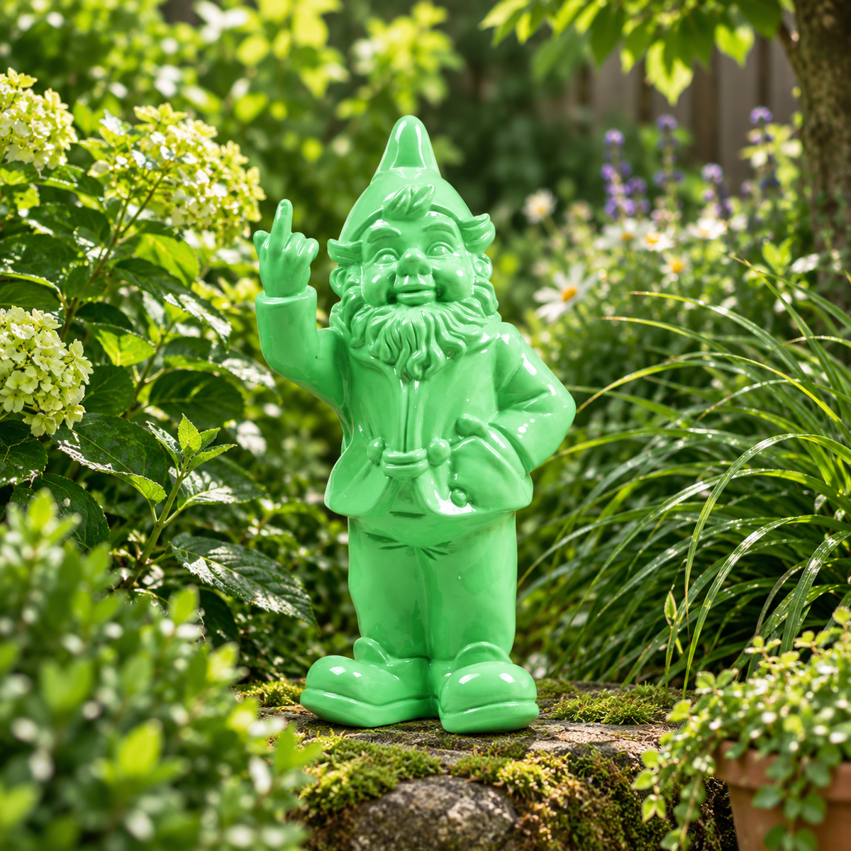Nain de jardin - F*ck (vert) - Gnomy (30cm)