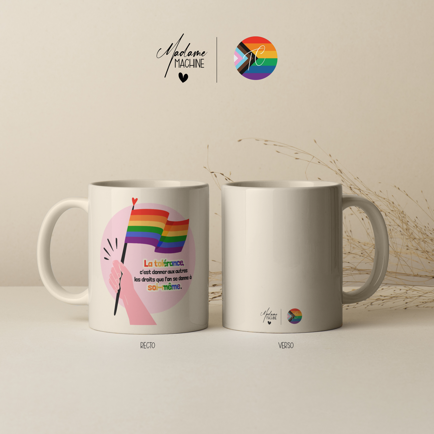 Flag (Mug) - Mois des Fiertés