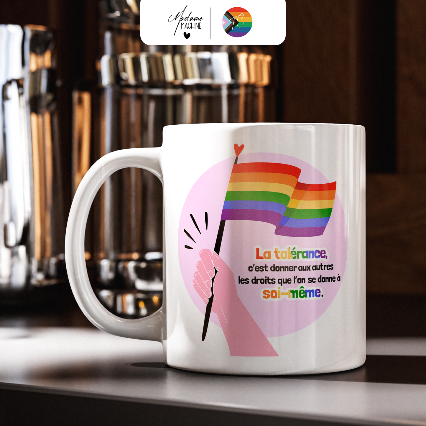 Flag (Mug) - Mois des Fiertés