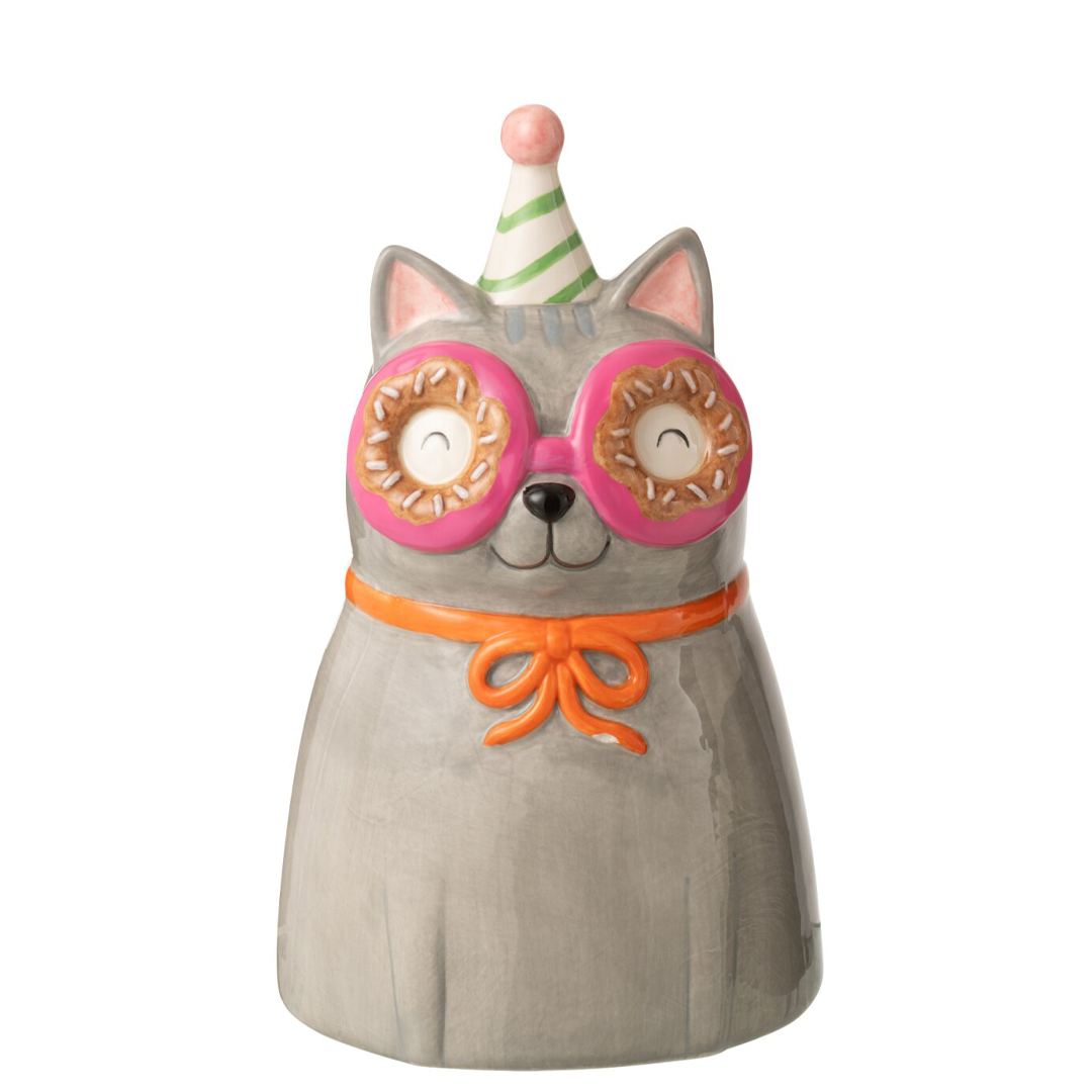 Vase - Chat à lunettes