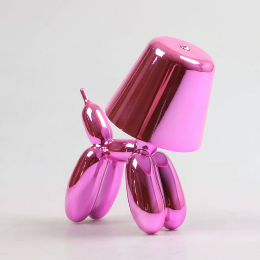 Lampe de Table - Chien ballon (rose métallisé)