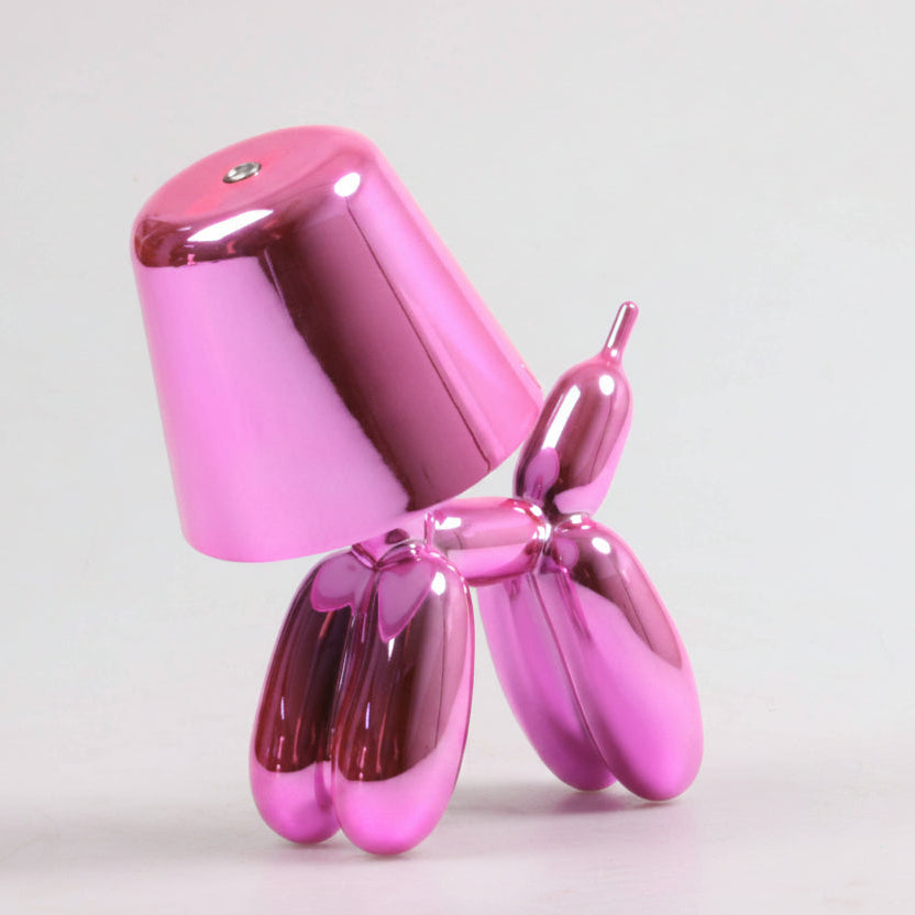 Lampe de Table - Chien ballon (rose métallisé)