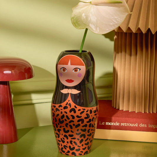 Vase - Matriochka Léopard
