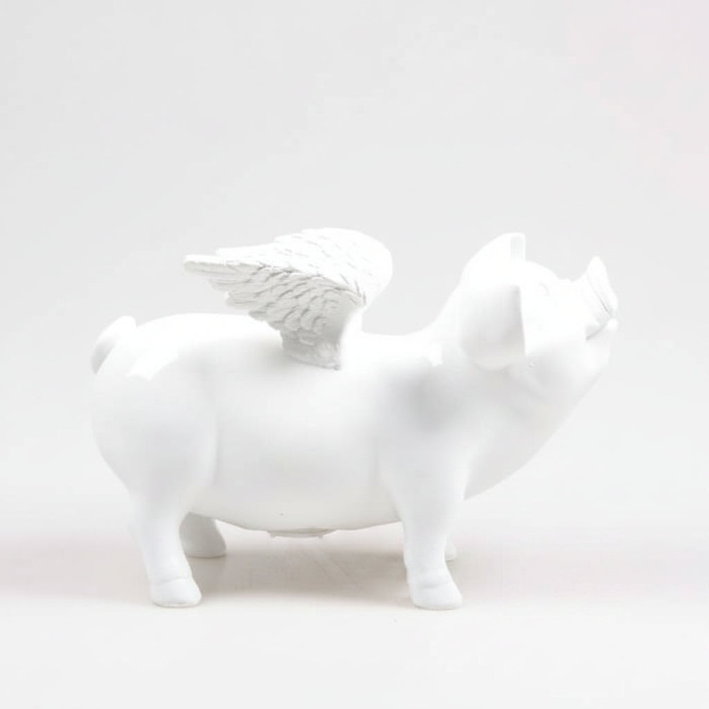 Tirelire cochon ailé
