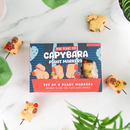 Capybara - Décoration de plantes