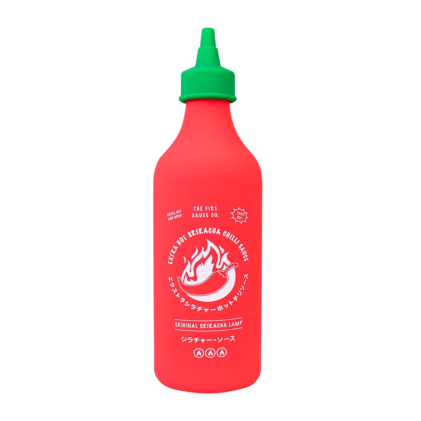 Lampe en forme de bouteille de sauce pimentée