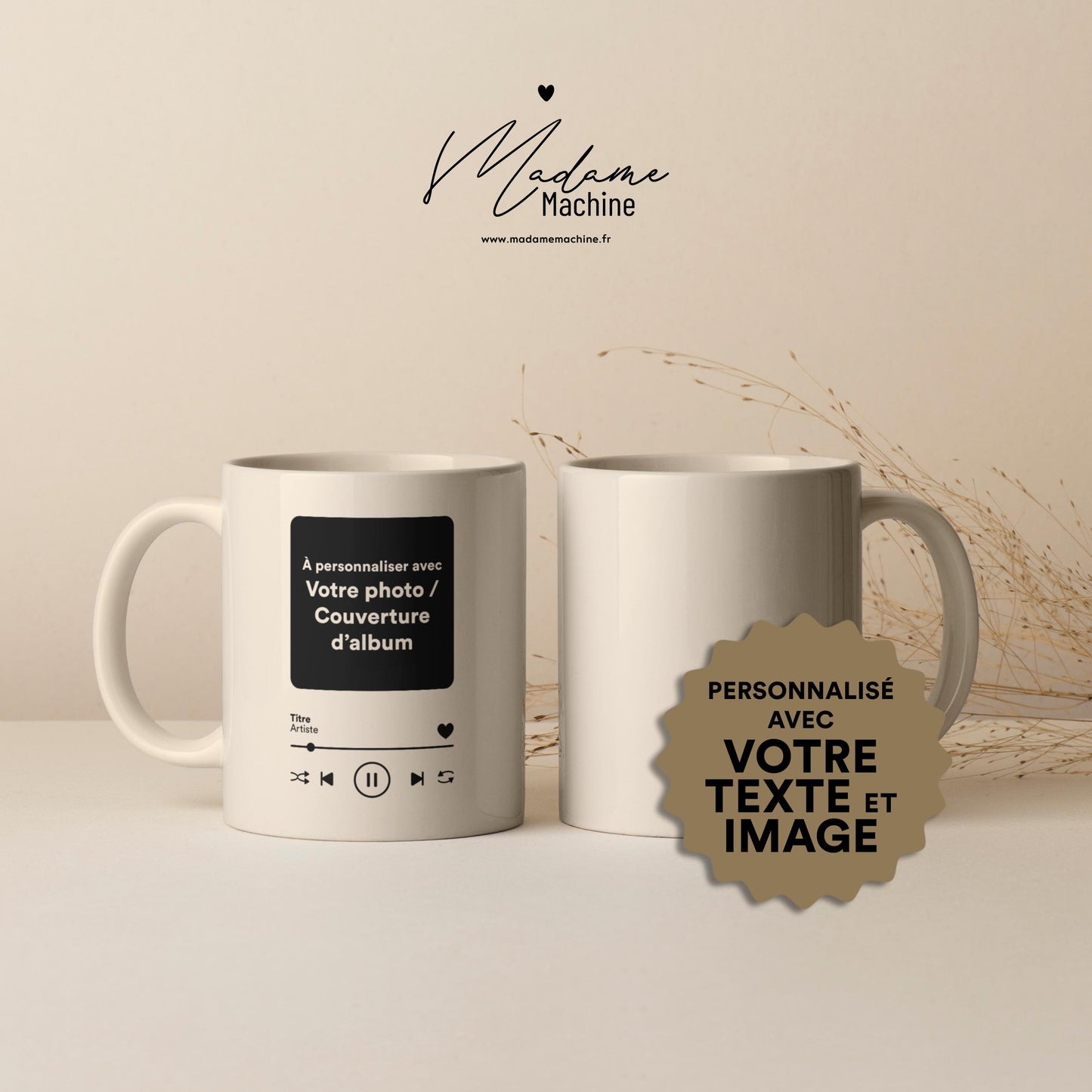 Mug à personnaliser - Playlist
