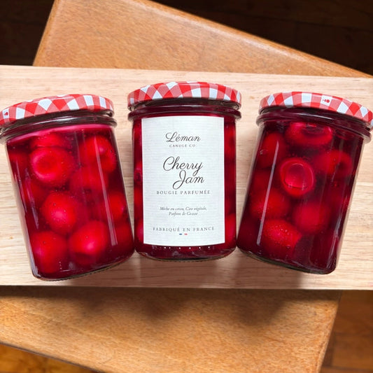 Bougie - Confiture de cerises - Made in France