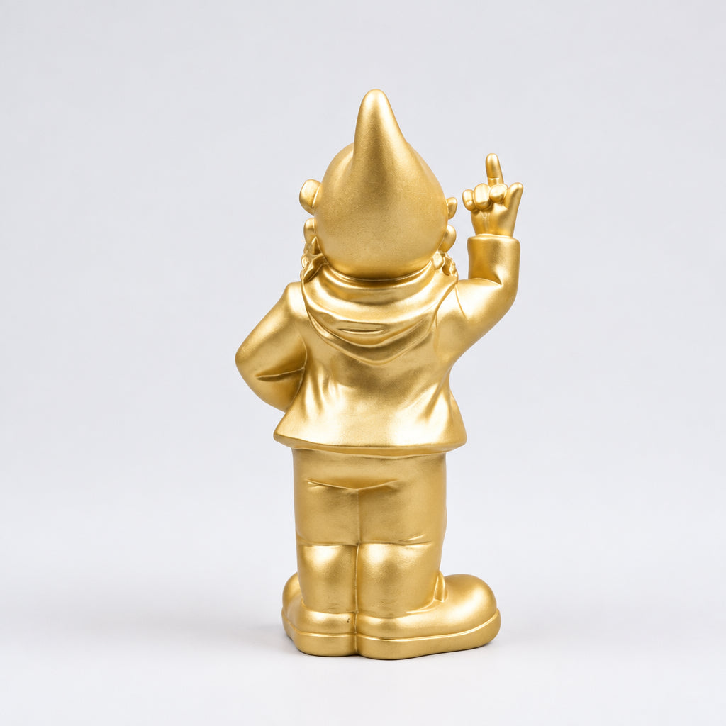 Nain de jardin - F*ck (Or) - Gnomy (30cm)
