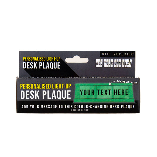 Plaque de bureau lumineuse