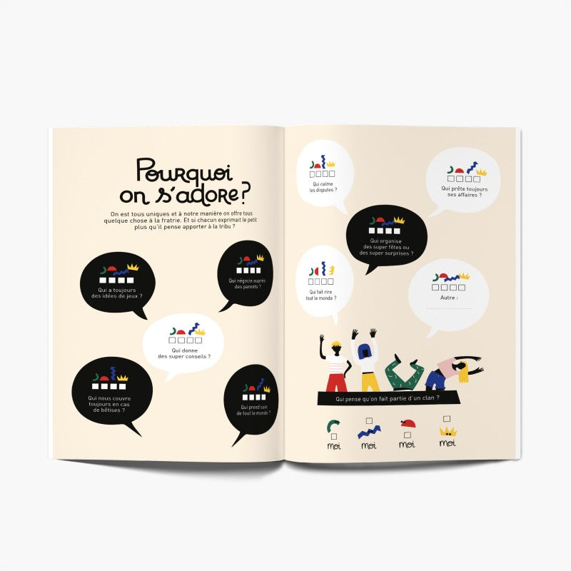 ENTRE FRÈRES ET SOEURS - Livre à remplir à 2, 3 ou 4
