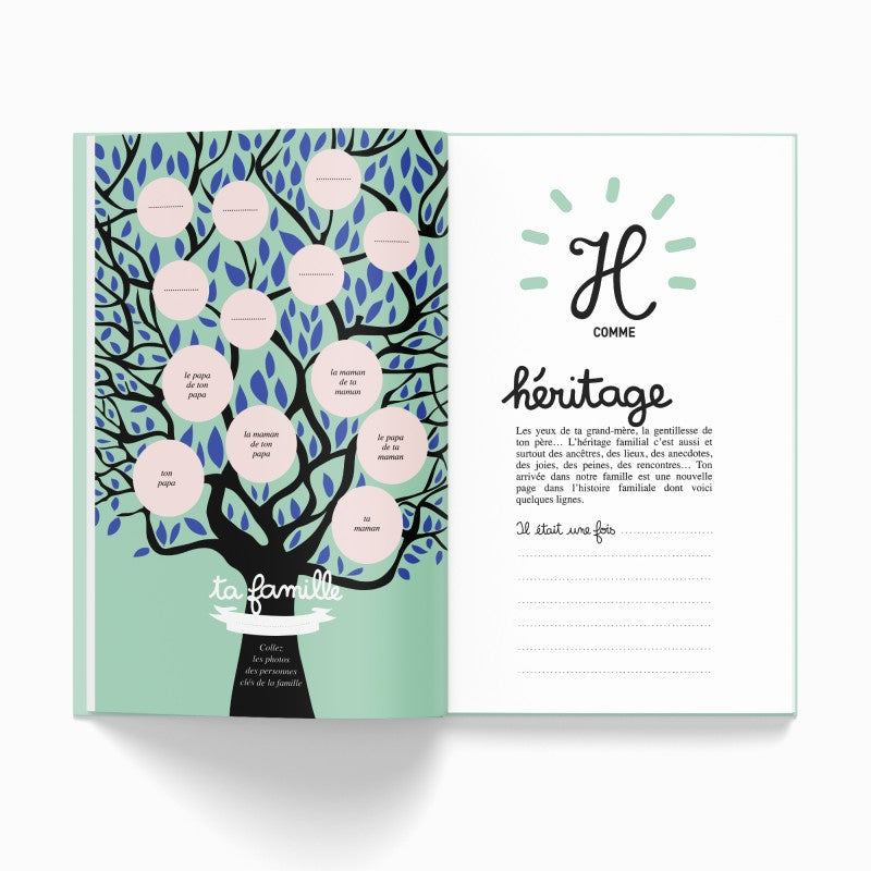 TA PREMIÈRE ANNÉE DE A À Z - Cahier de naissance